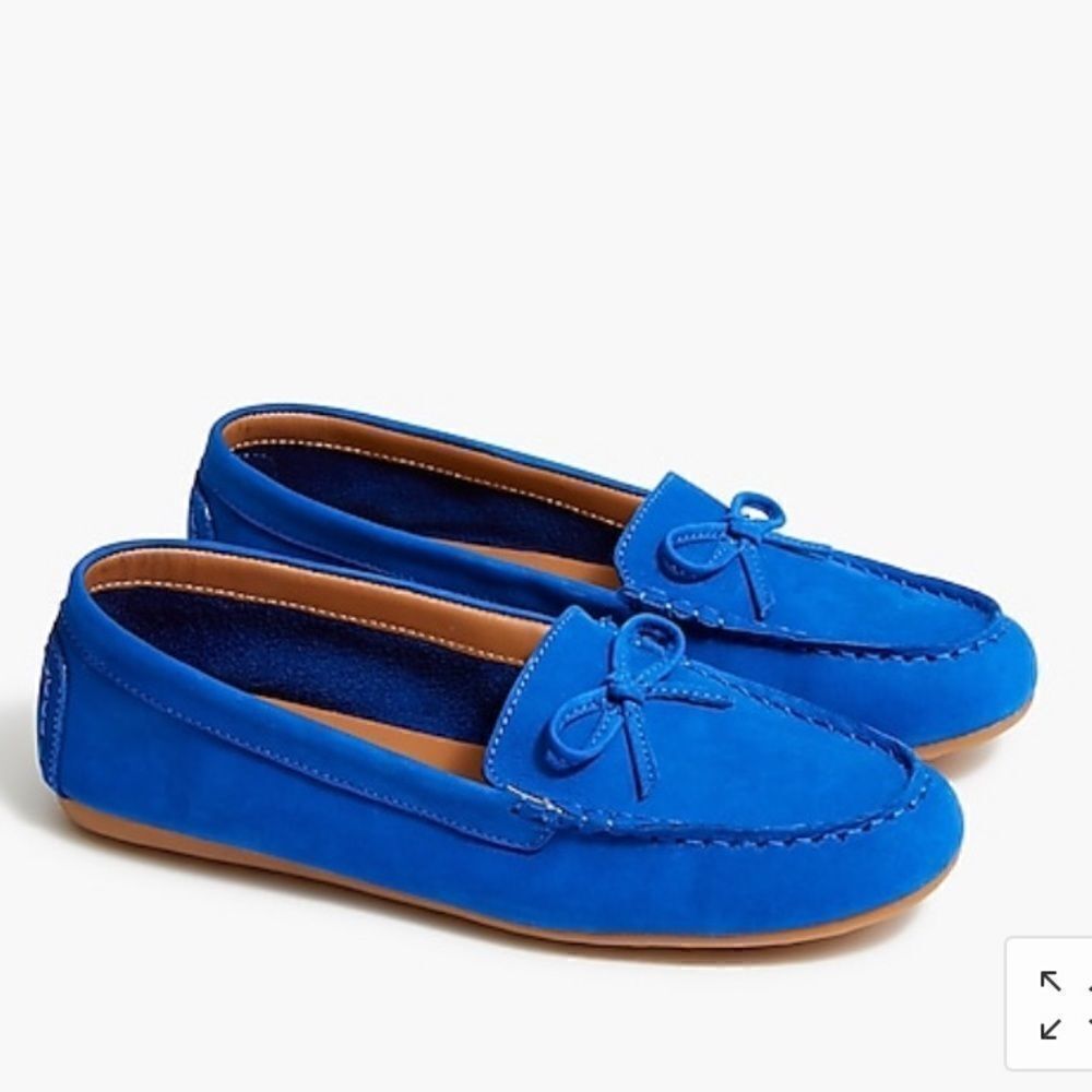 J. Crew Factory Nubuck driving moccasins Item BB466*